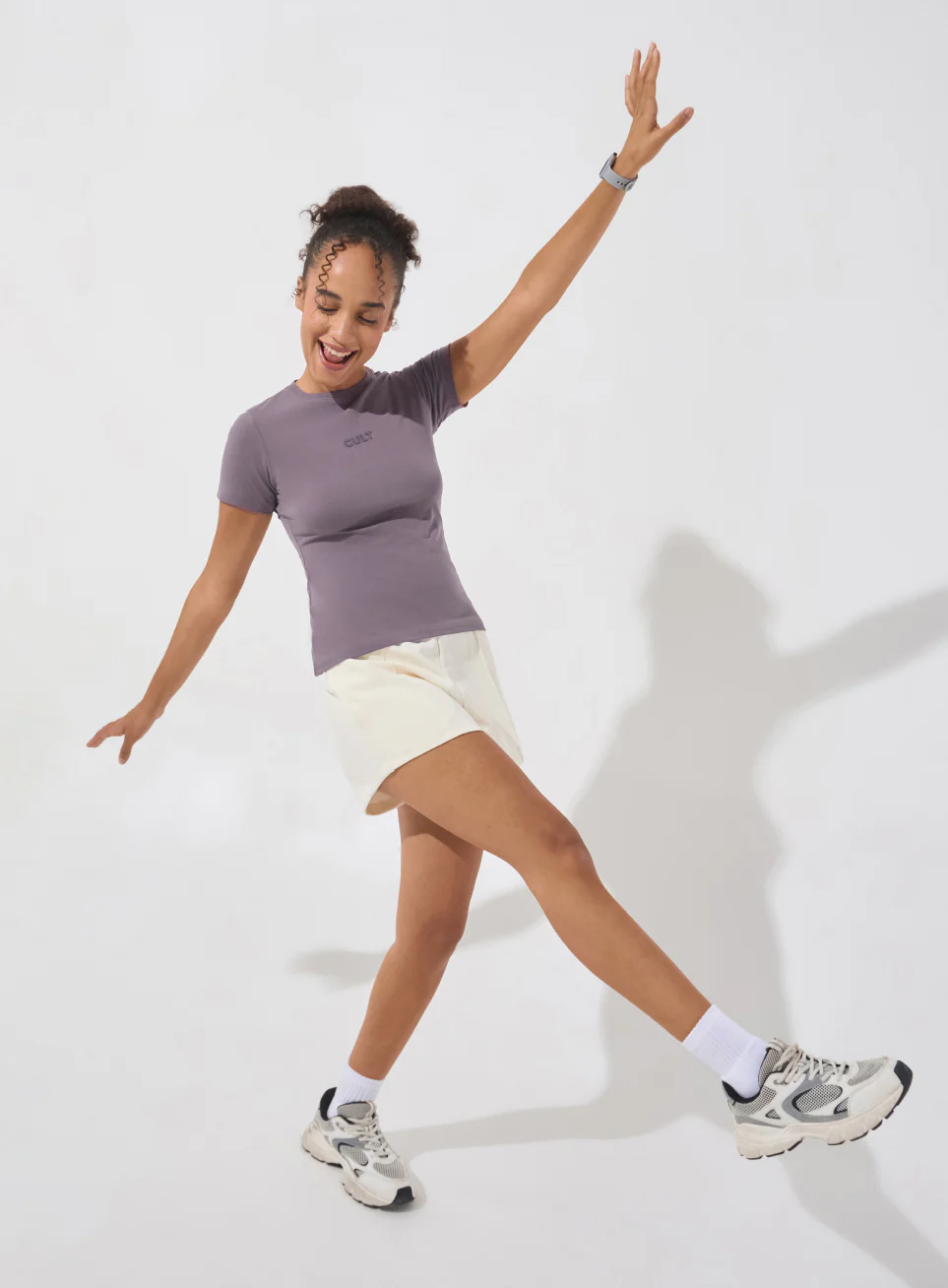 Women's Purple Soft Form Snug T-shirt - Image 3