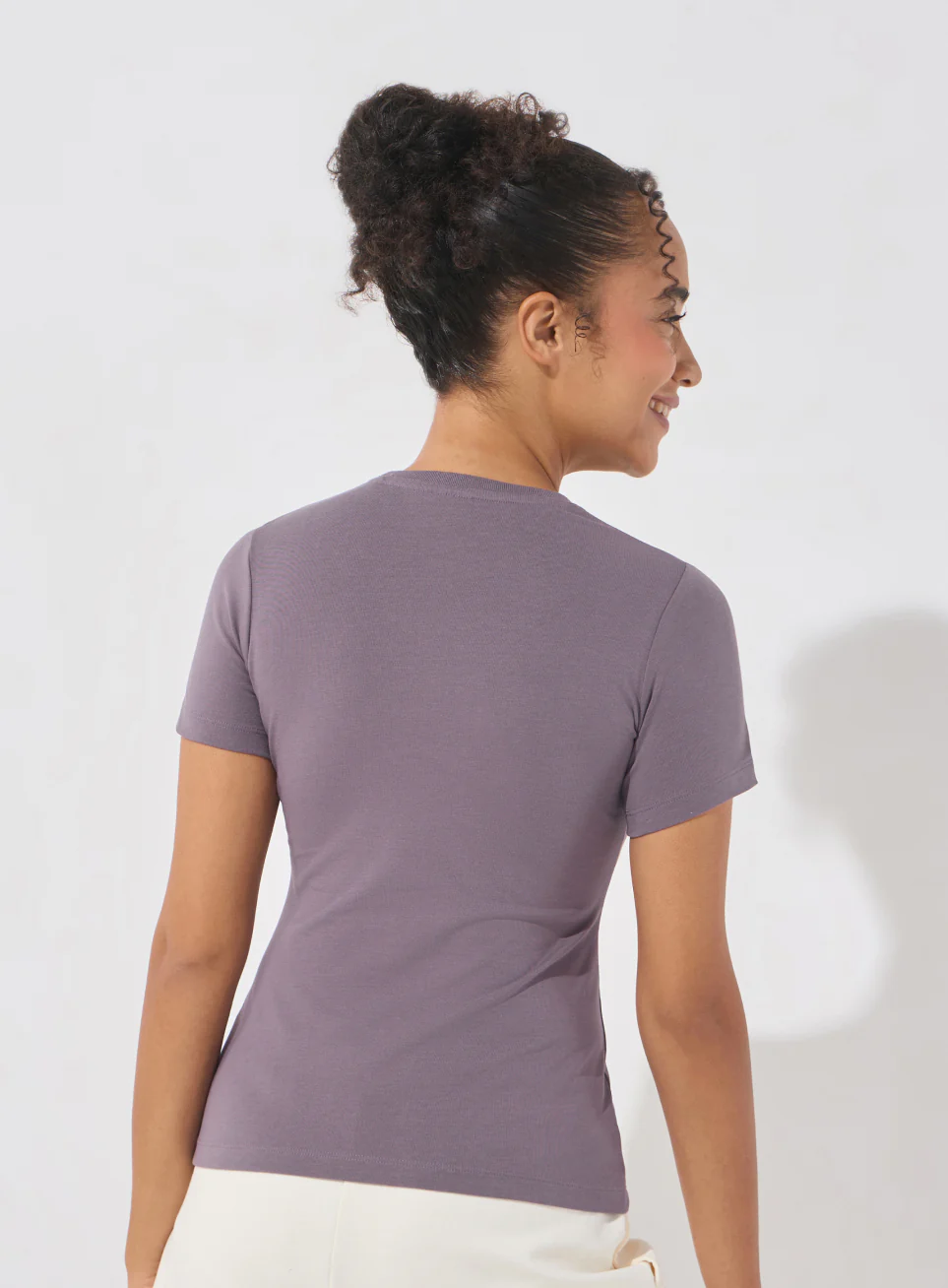 Women's Purple Soft Form Snug T-shirt - Image 6