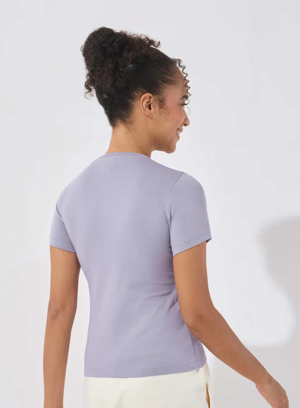 Women's Purple Soft Form Snug T-shirt - Image 6