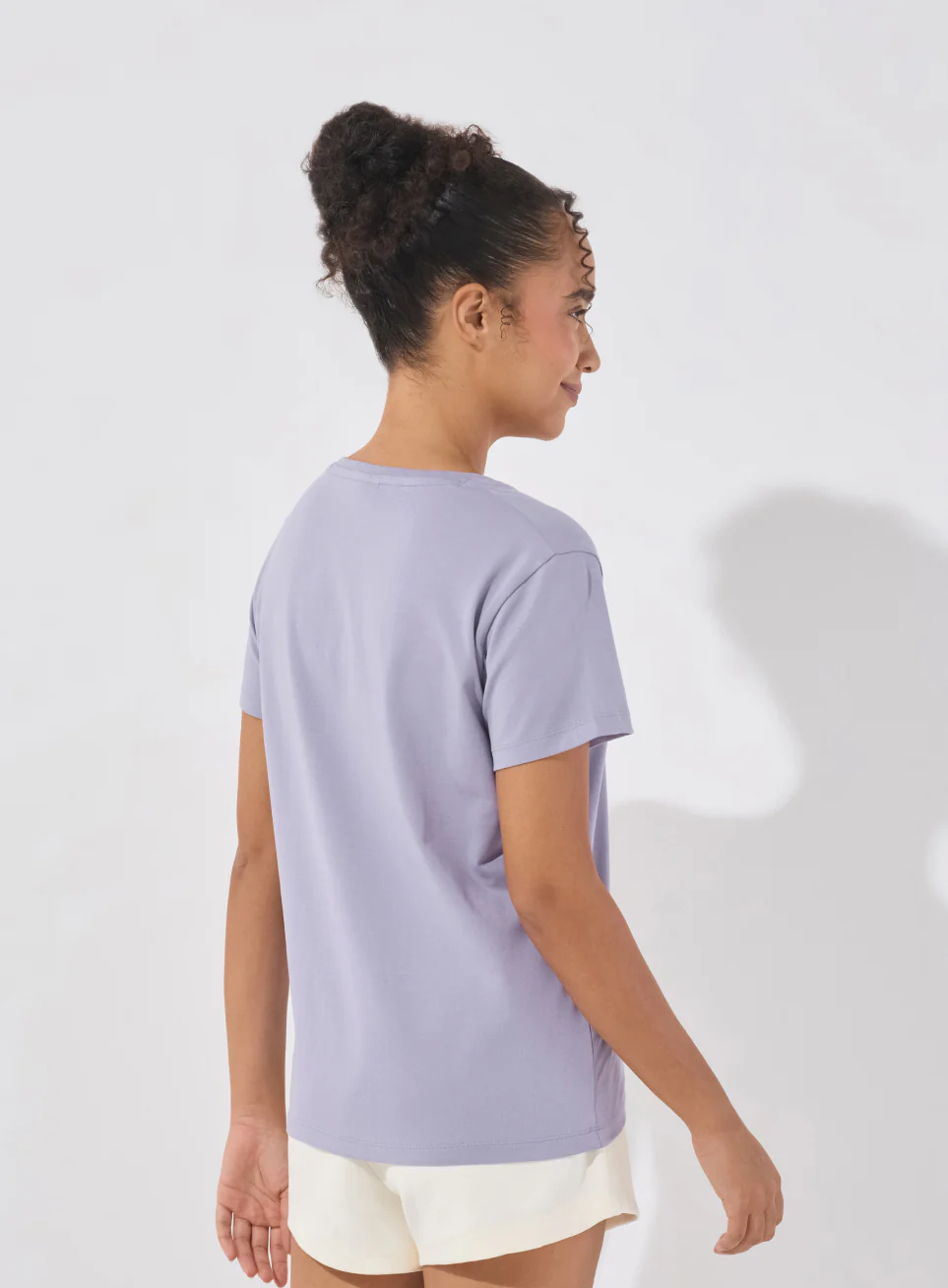 Women's Purple Soft Form V-Neck T-shirt - Image 6