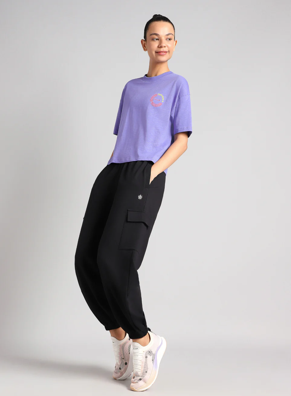 Women's Purple Sports Club T-shirt - Image 2