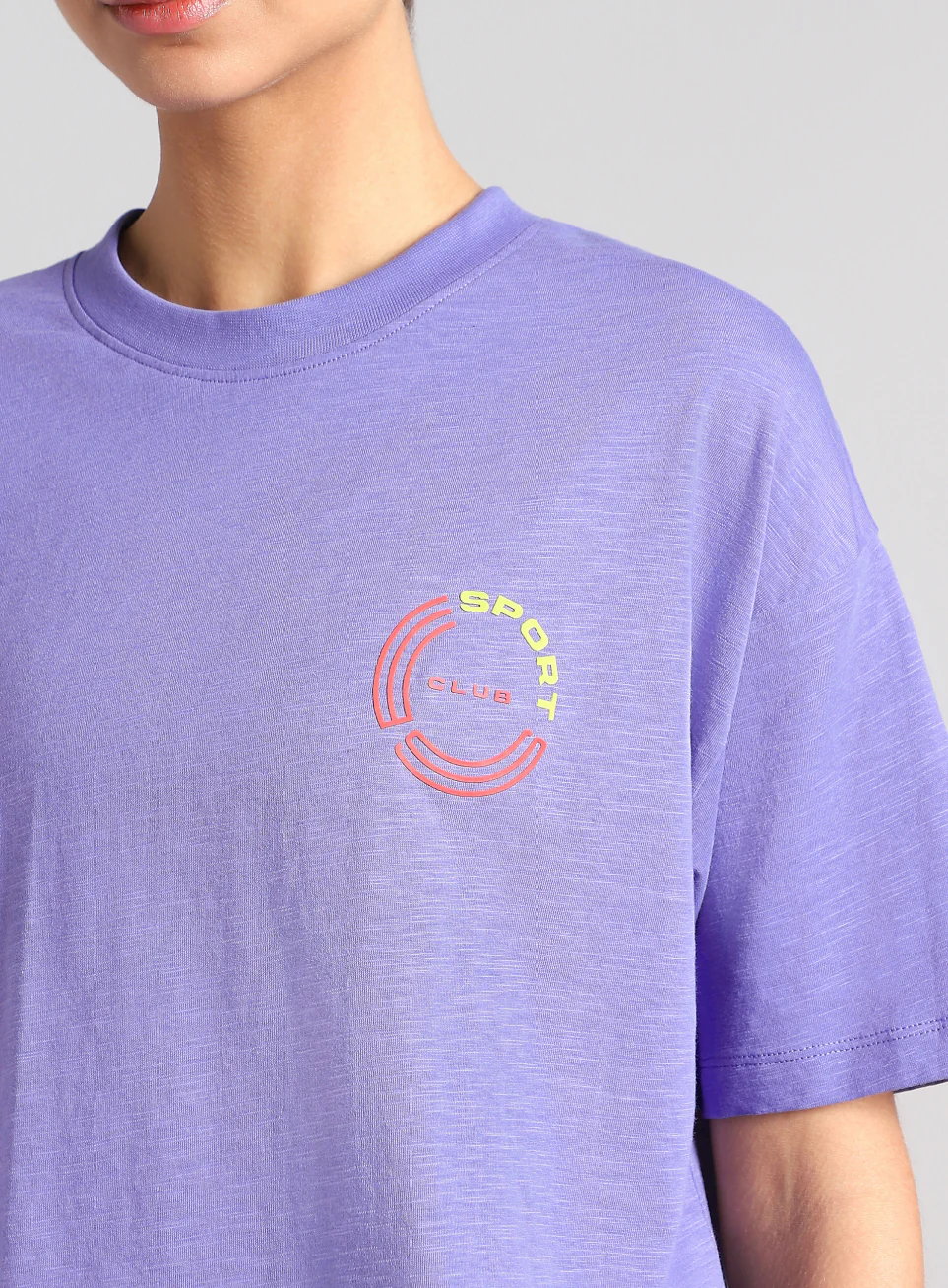 Women's Purple Sports Club T-shirt - Image 7