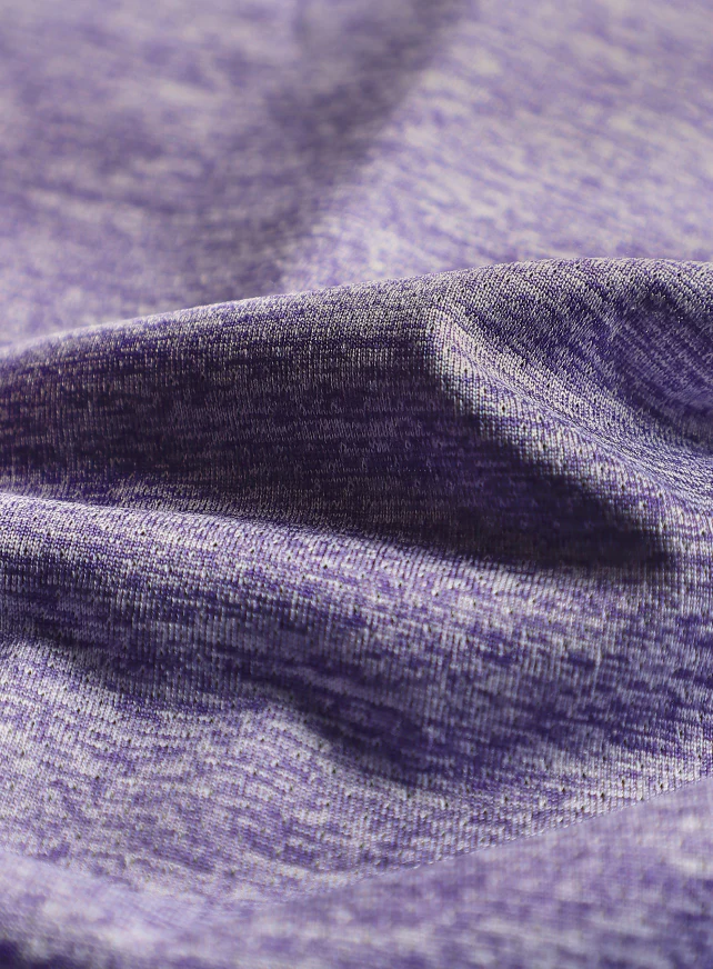 Women's Purple Textured Active T-Shirt - Image 8