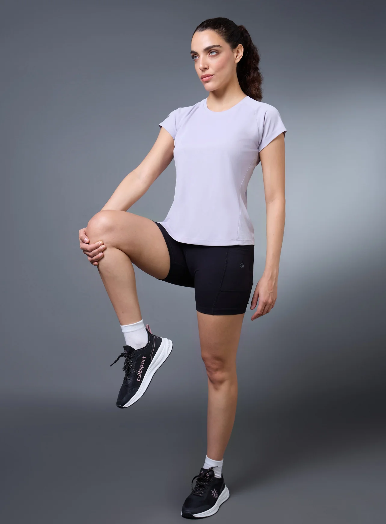 Women's Purple The Runner's Essential T-shirt - Image 3
