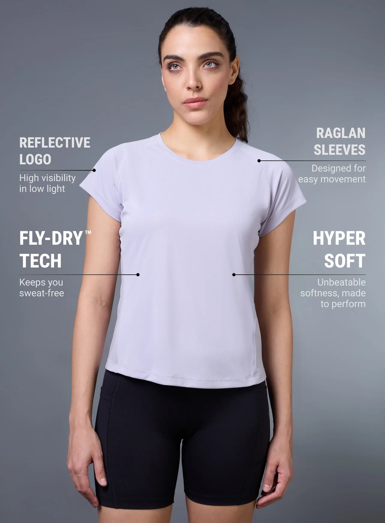 Women's Purple The Runner's Essential T-shirt - Image 4