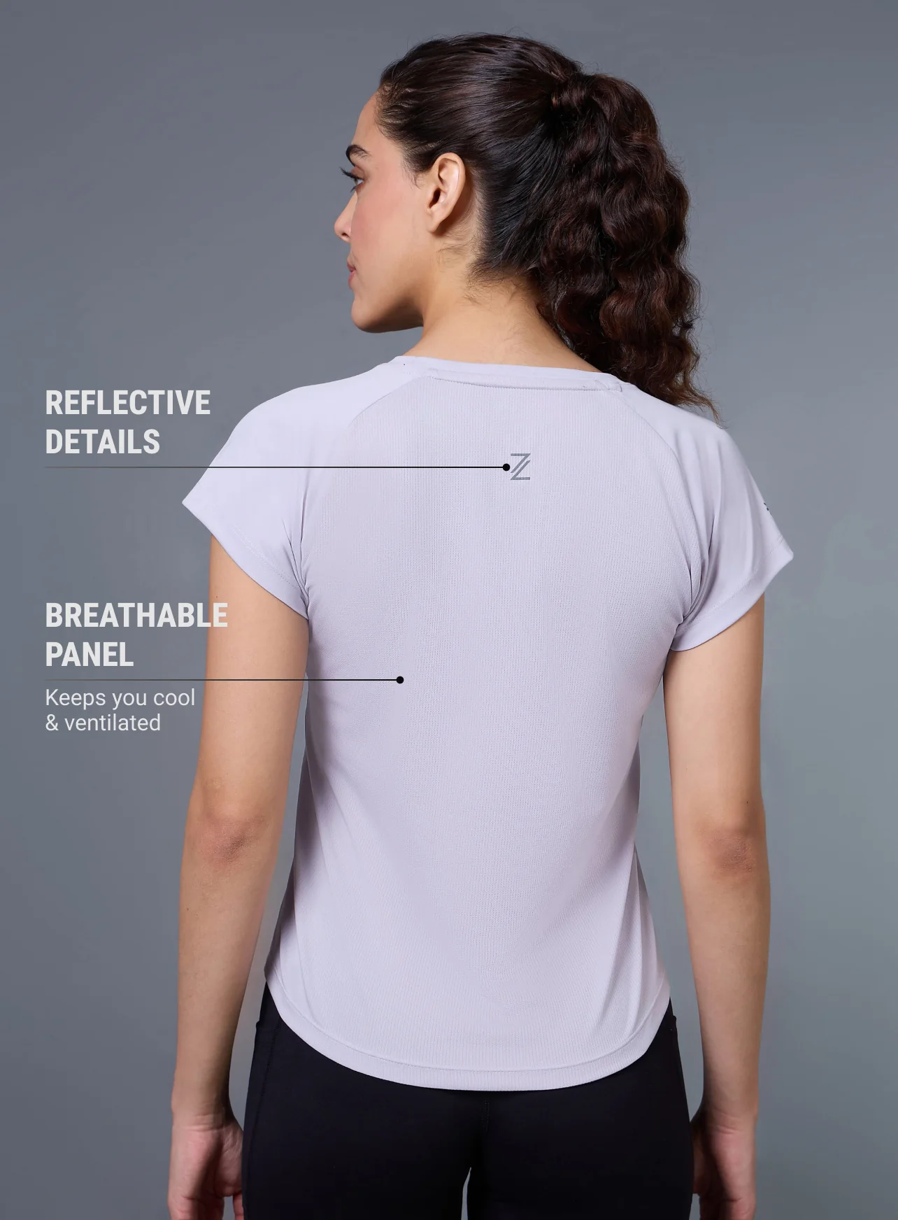 Women's Purple The Runner's Essential T-shirt - Image 6