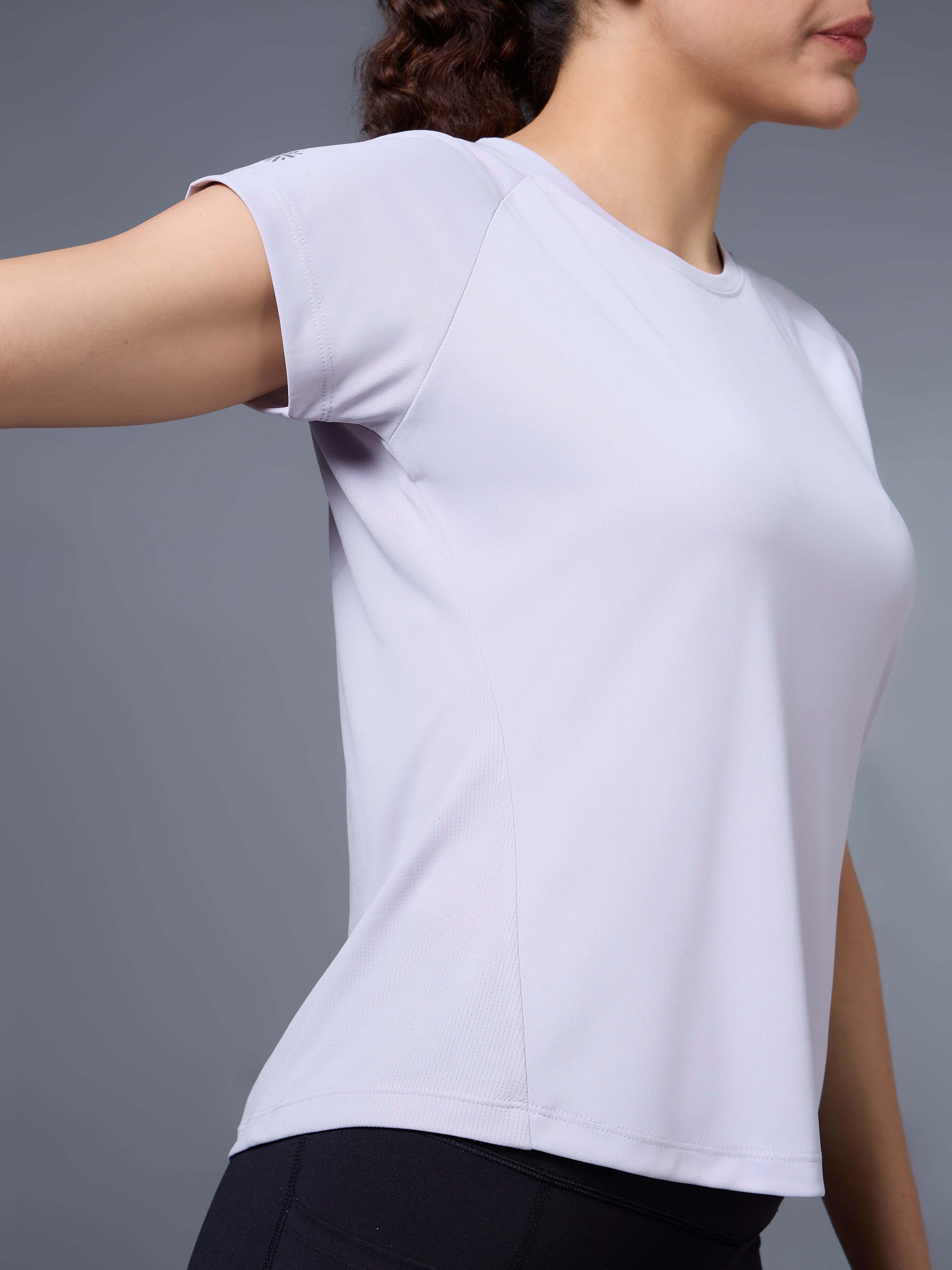 Women's Purple The Runner's Essential T-shirt - Image 7