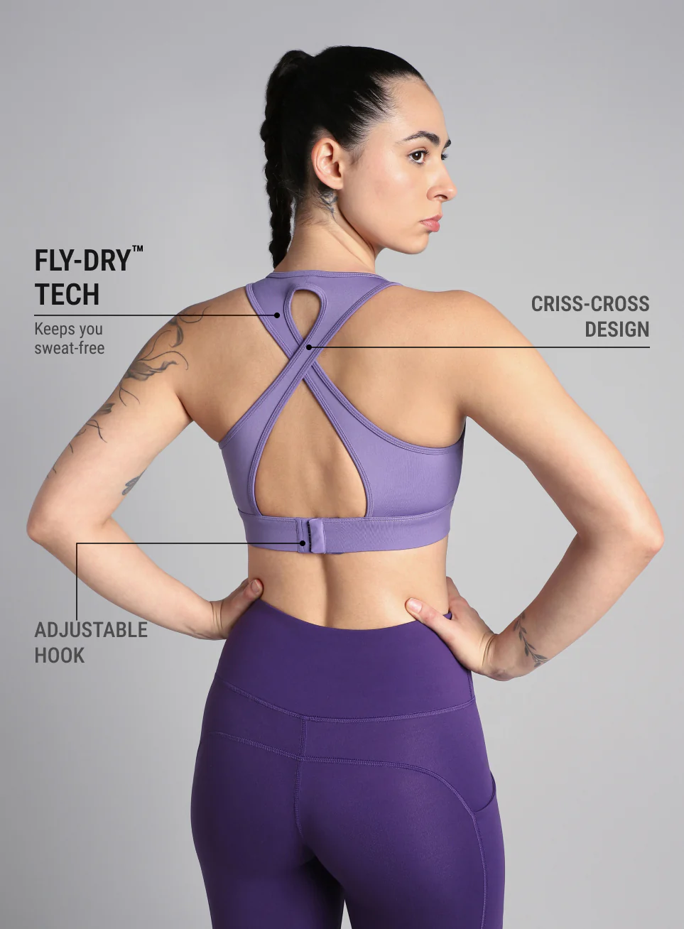 Women's Purple Training Champion Bra - Image 6