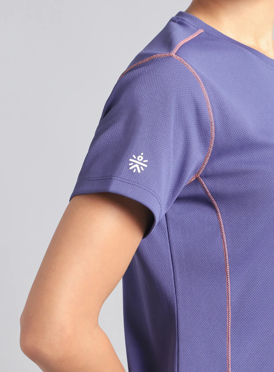 Women's Purple Training Essential Recycled Poly T-shirt - Image 10
