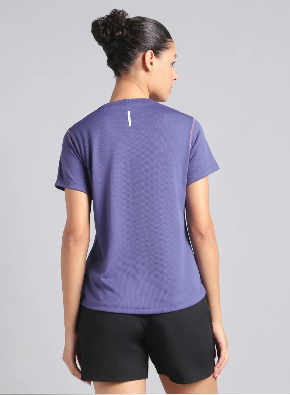 Women's Purple Training Essential Recycled Poly T-shirt - Image 6