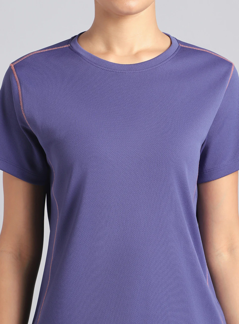 Women's Purple Training Essential Recycled Poly T-shirt - Image 7