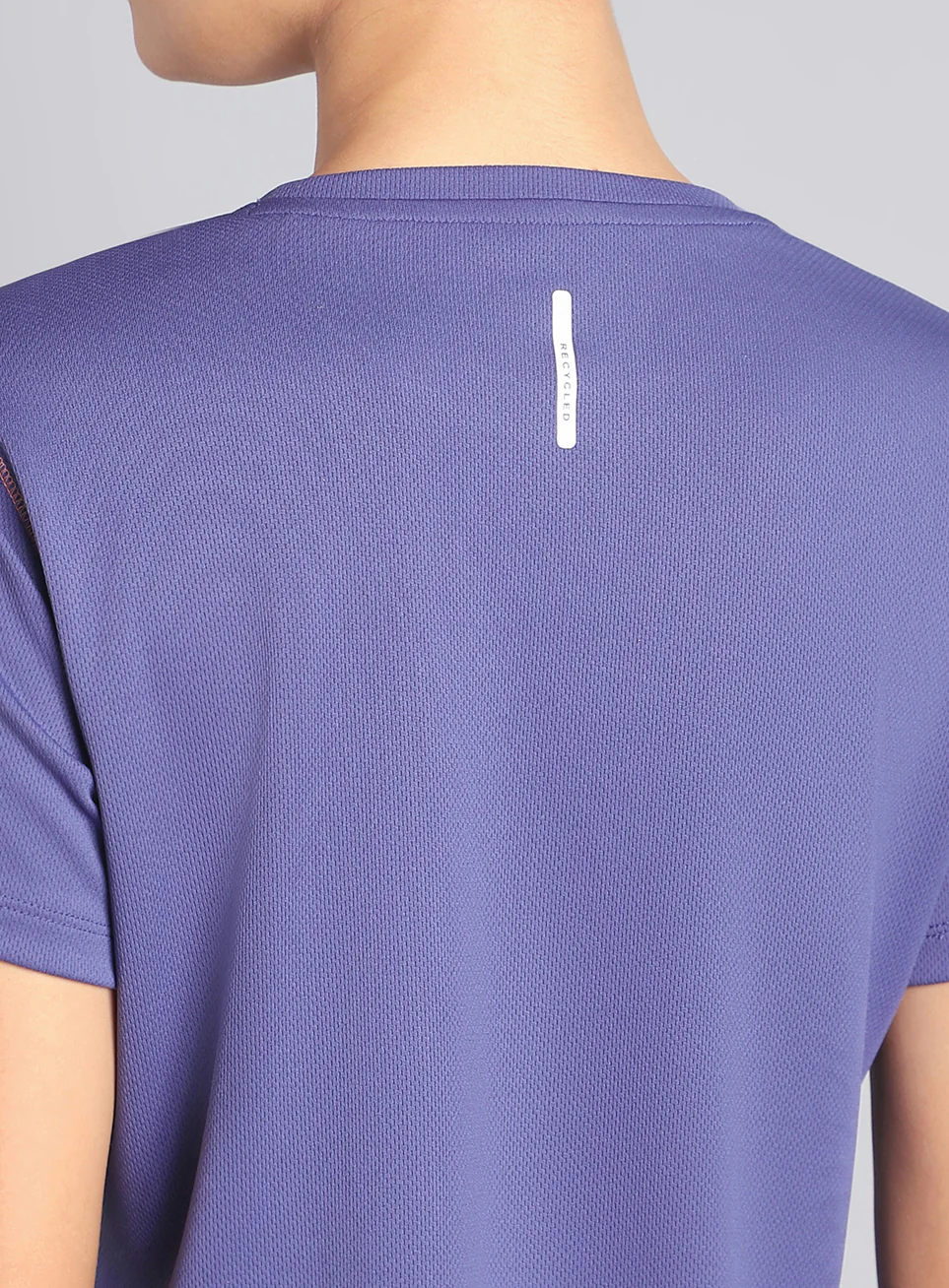 Women's Purple Training Essential Recycled Poly T-shirt - Image 8