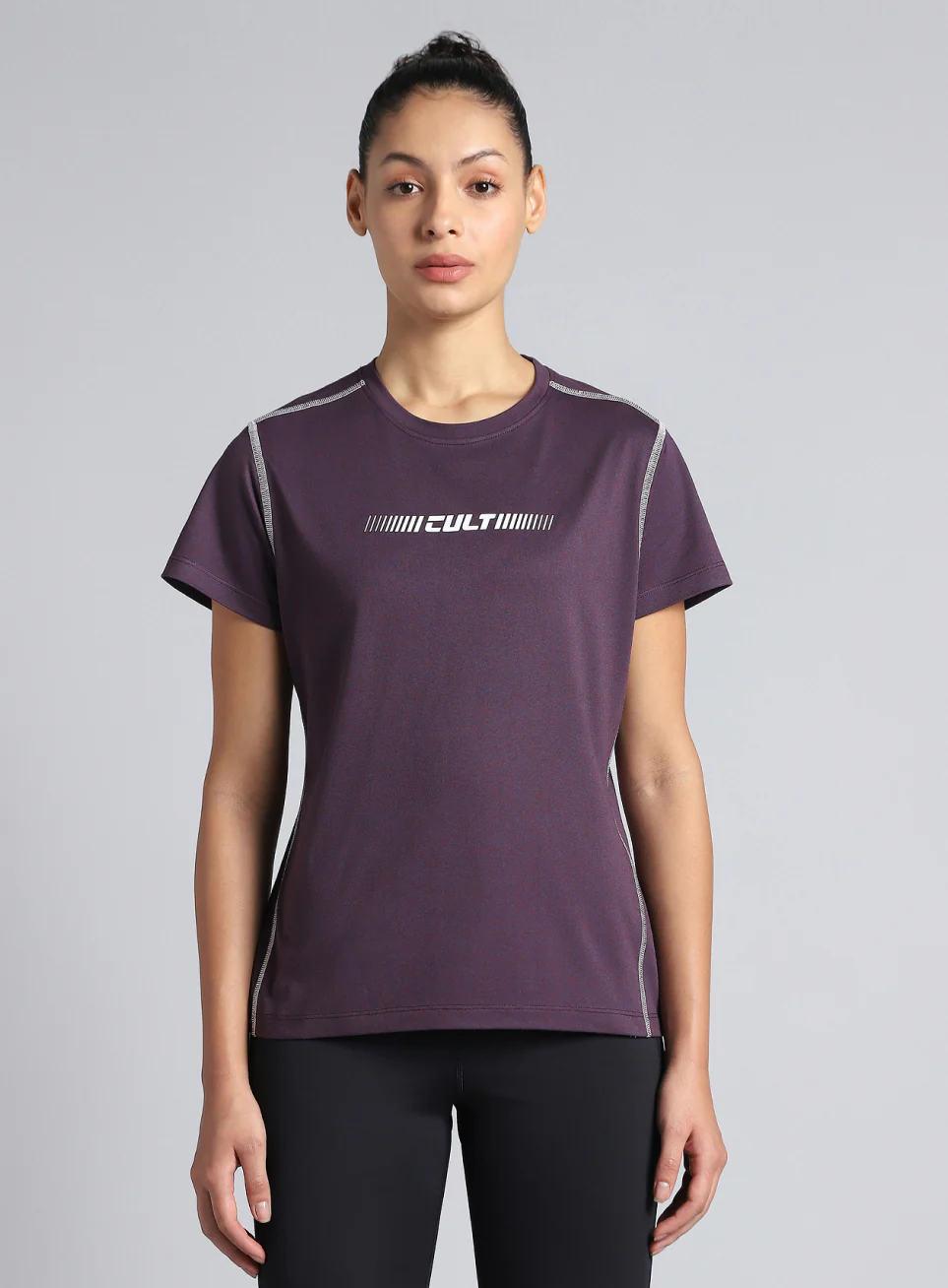 Women's Purple Training HIIT COMFORtech T-shirt - Image 4