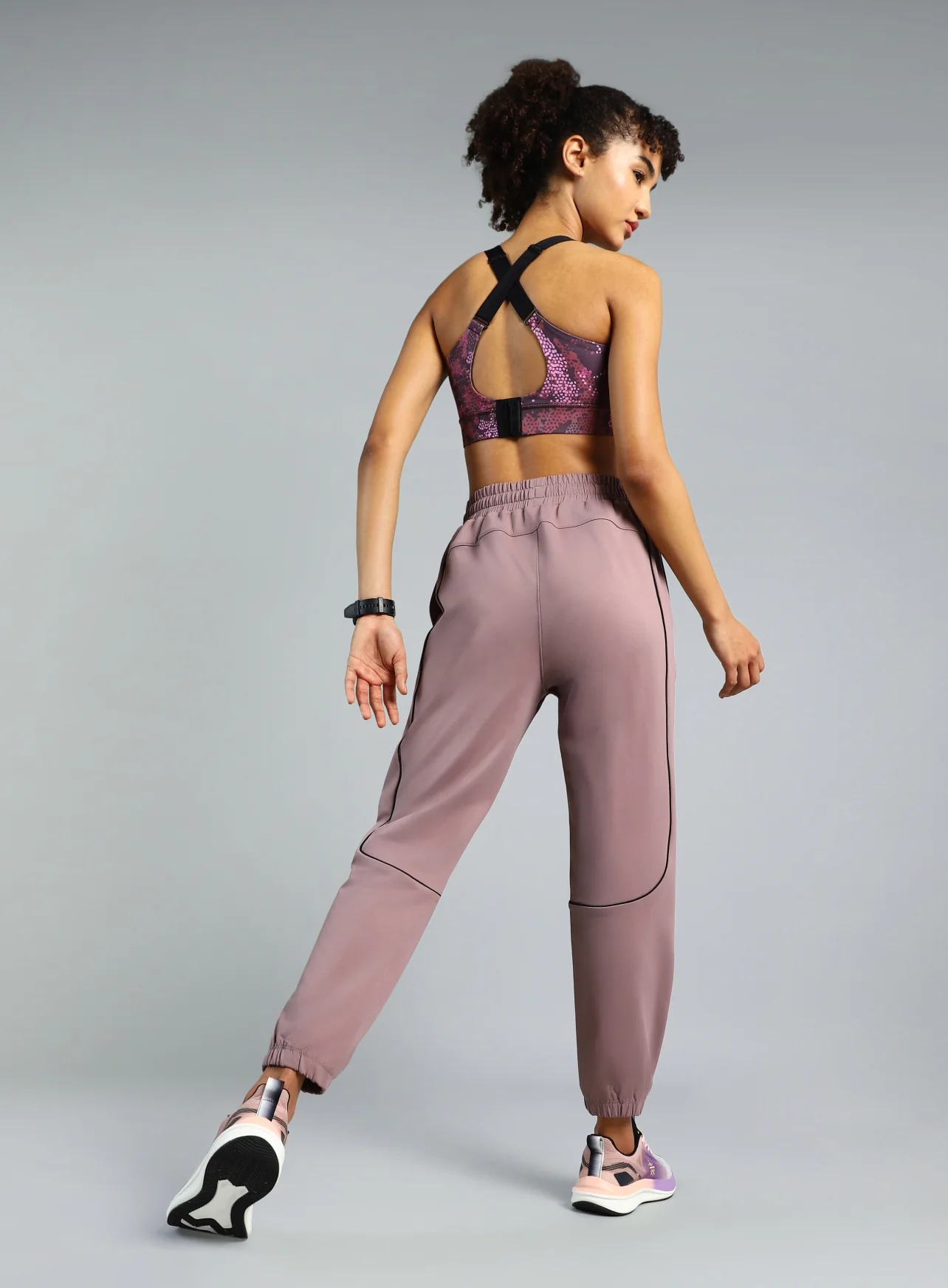 Women's Purple Training Sculpted Joggers - Image 2