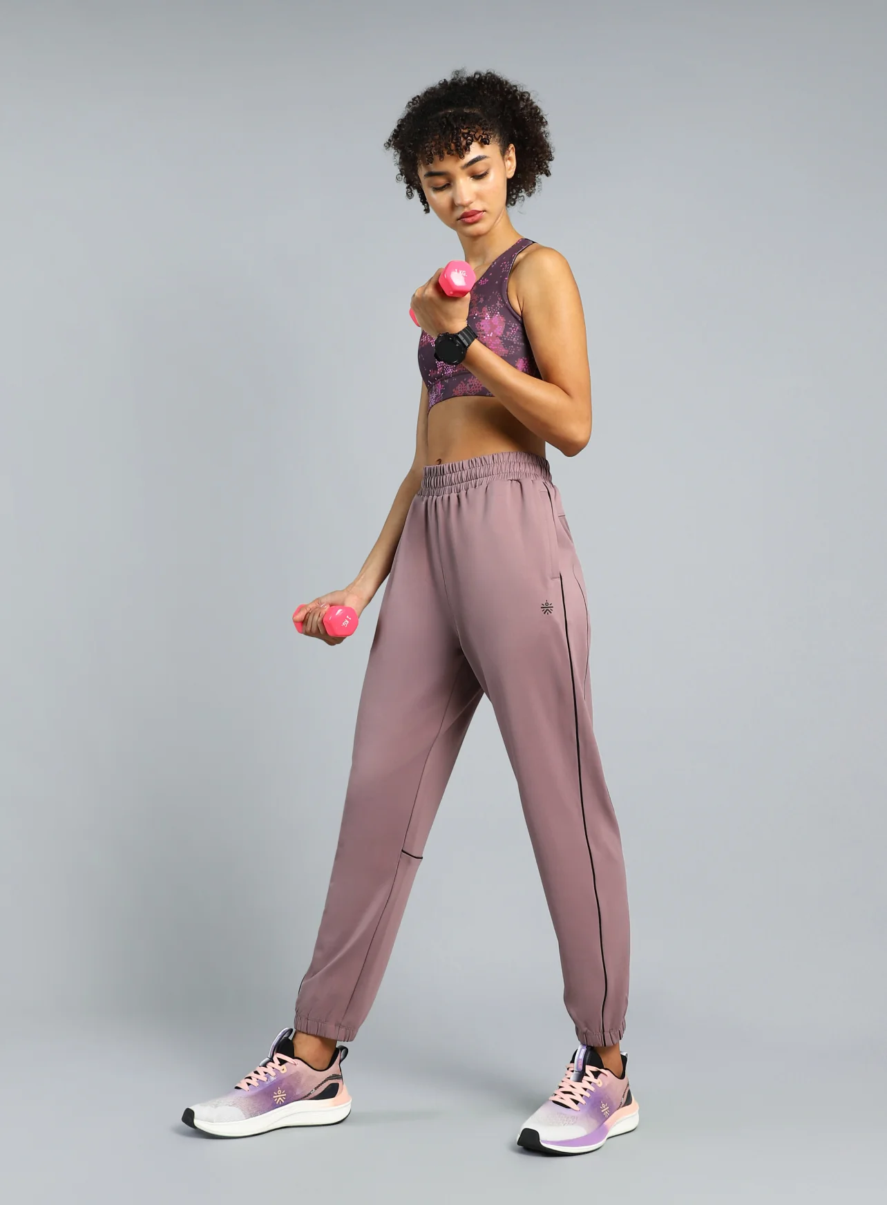 Women's Purple Training Sculpted Joggers - Image 3