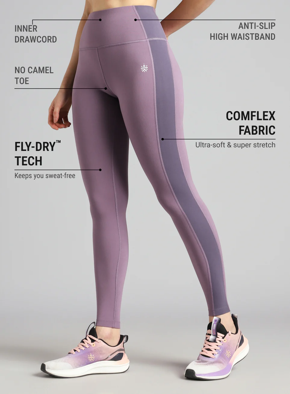 Women's Purple Transform COMFlex Tights - Image 5