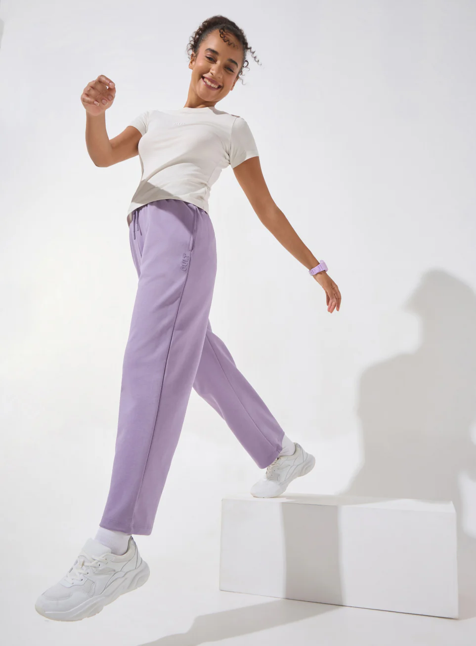 Women's Purple Ultra Luxe Classic Trackpants - Image 3