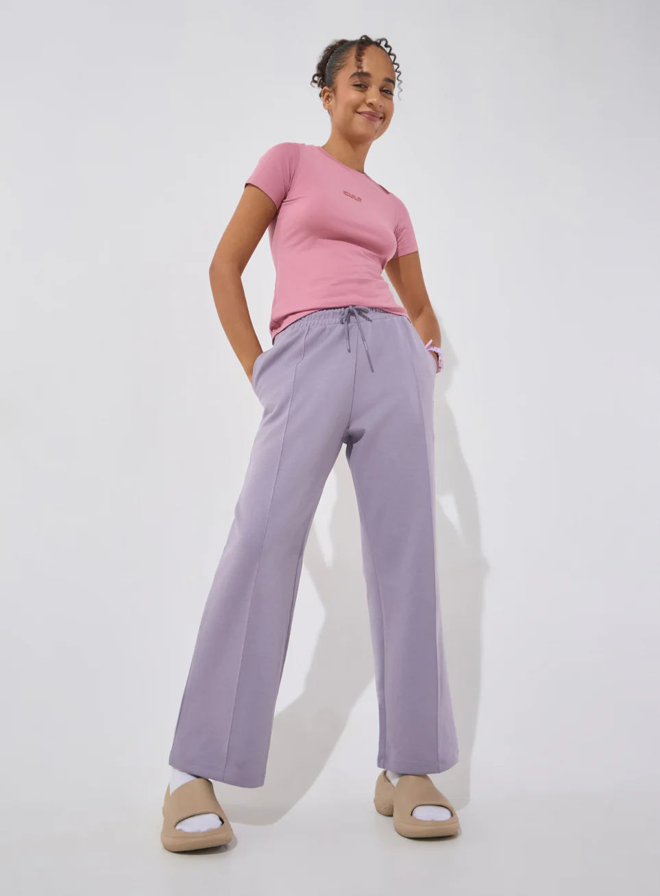 Women's Purple Ultra Luxe Tailored Trackpants - Image 3