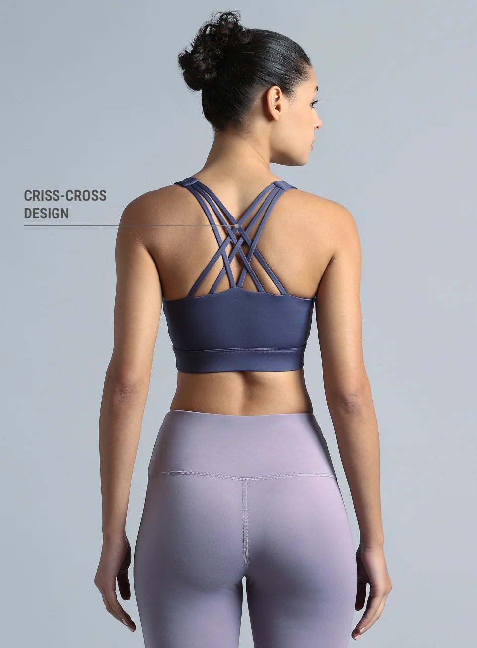 Women's Purple Yoga Flow High Support Bra - Image 6