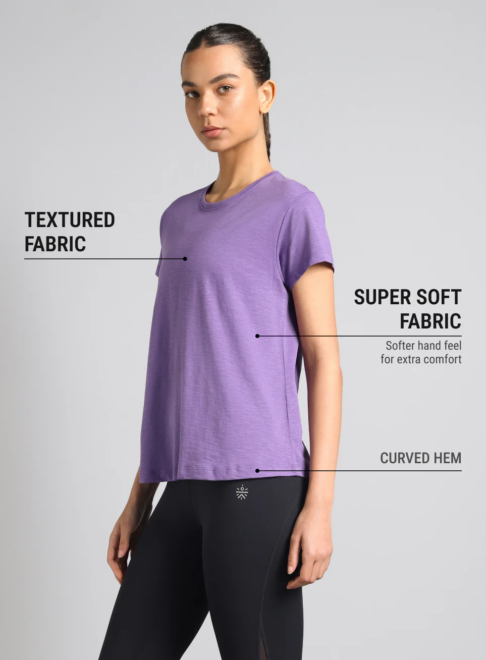 Women's Purple Yoga Flow Top - Image 5