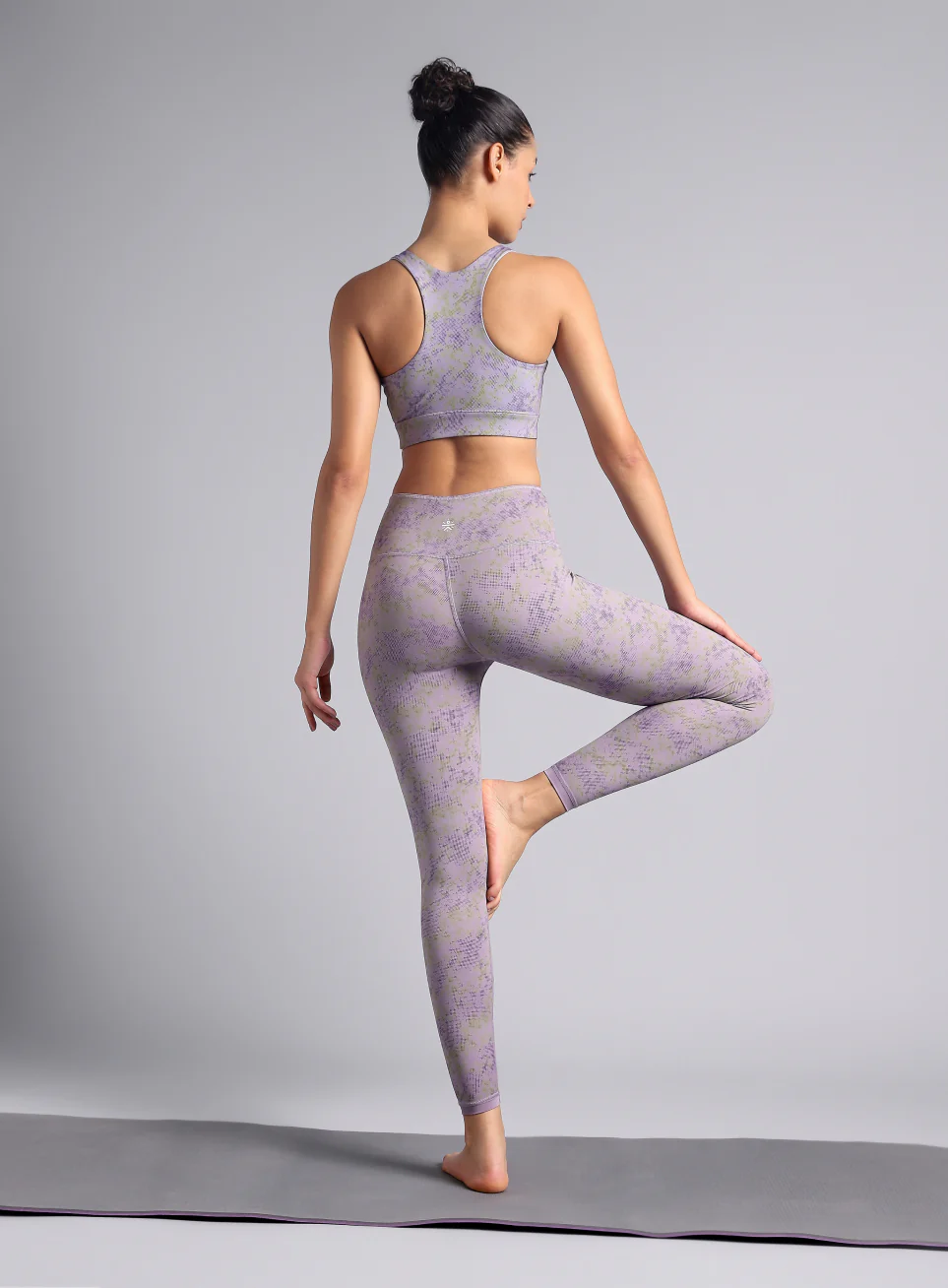 Women's Purple Yoga Reversible COMFlex Tights - Image 3