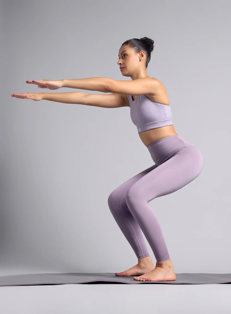 Women's Purple Yoga Reversible COMFlex Tights - Image 4