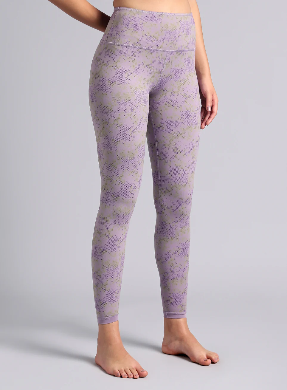 Women's Purple Yoga Reversible COMFlex Tights - Image 7