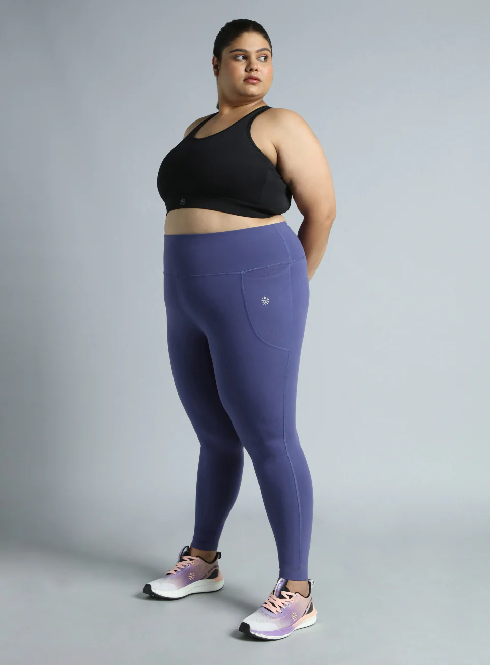 Women's Racer Back Hook Running High Support Plus Size Sports Bra - Image 2