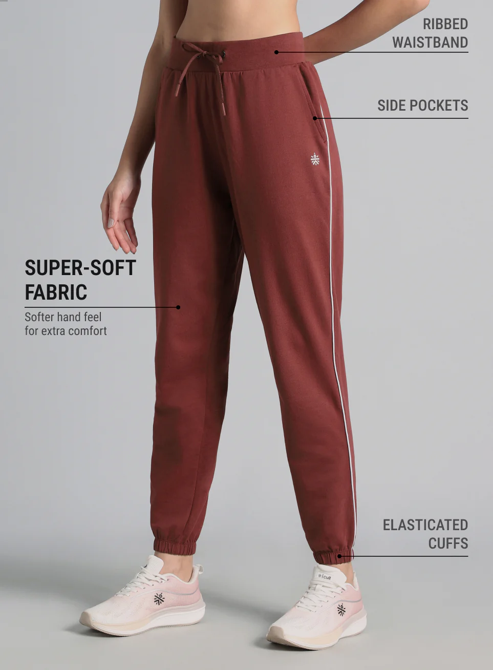 Women's Red Anyday Anywhere Joggers - Image 5