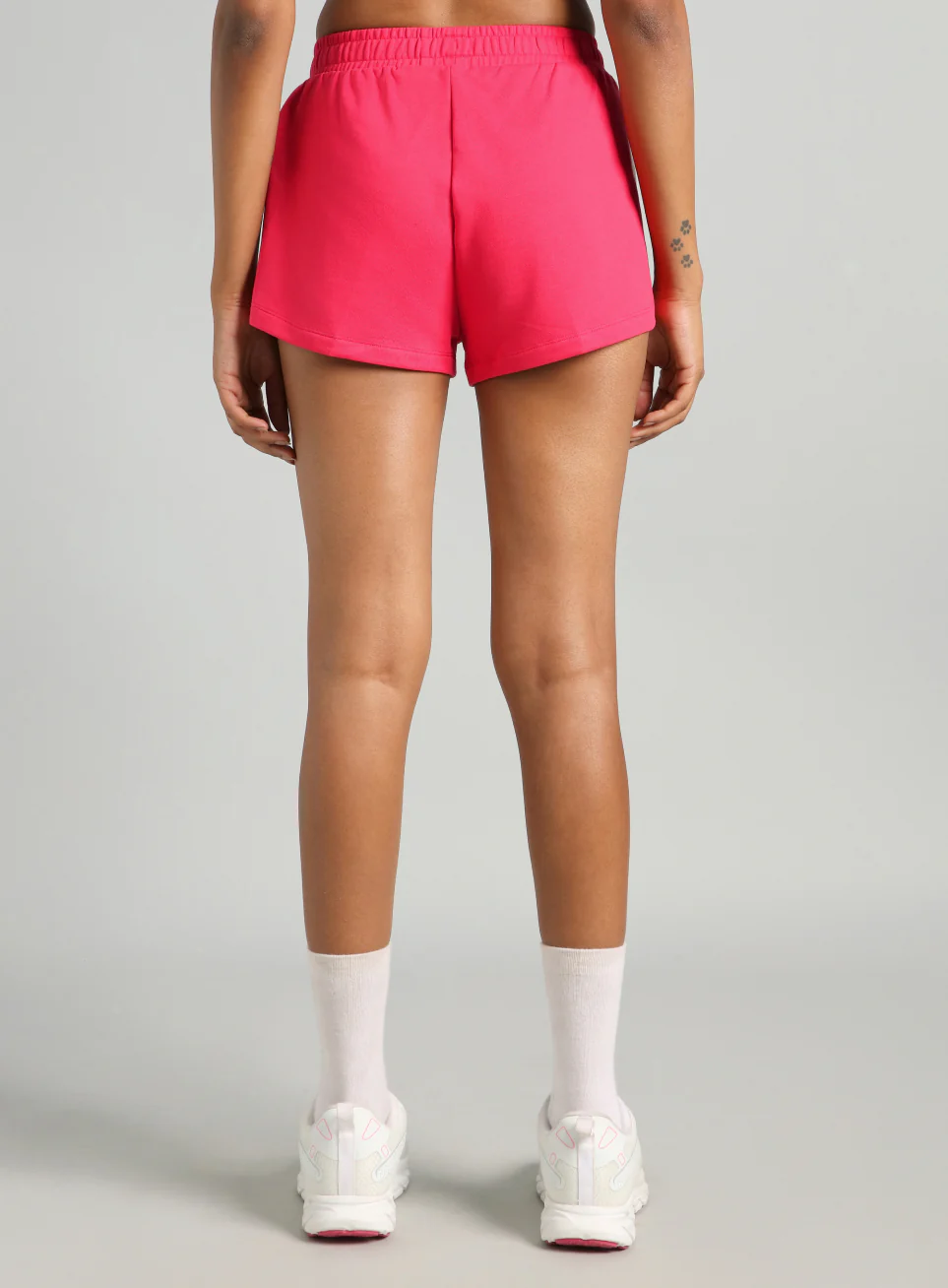 Women's Red Contrast Play Shorts - Image 6