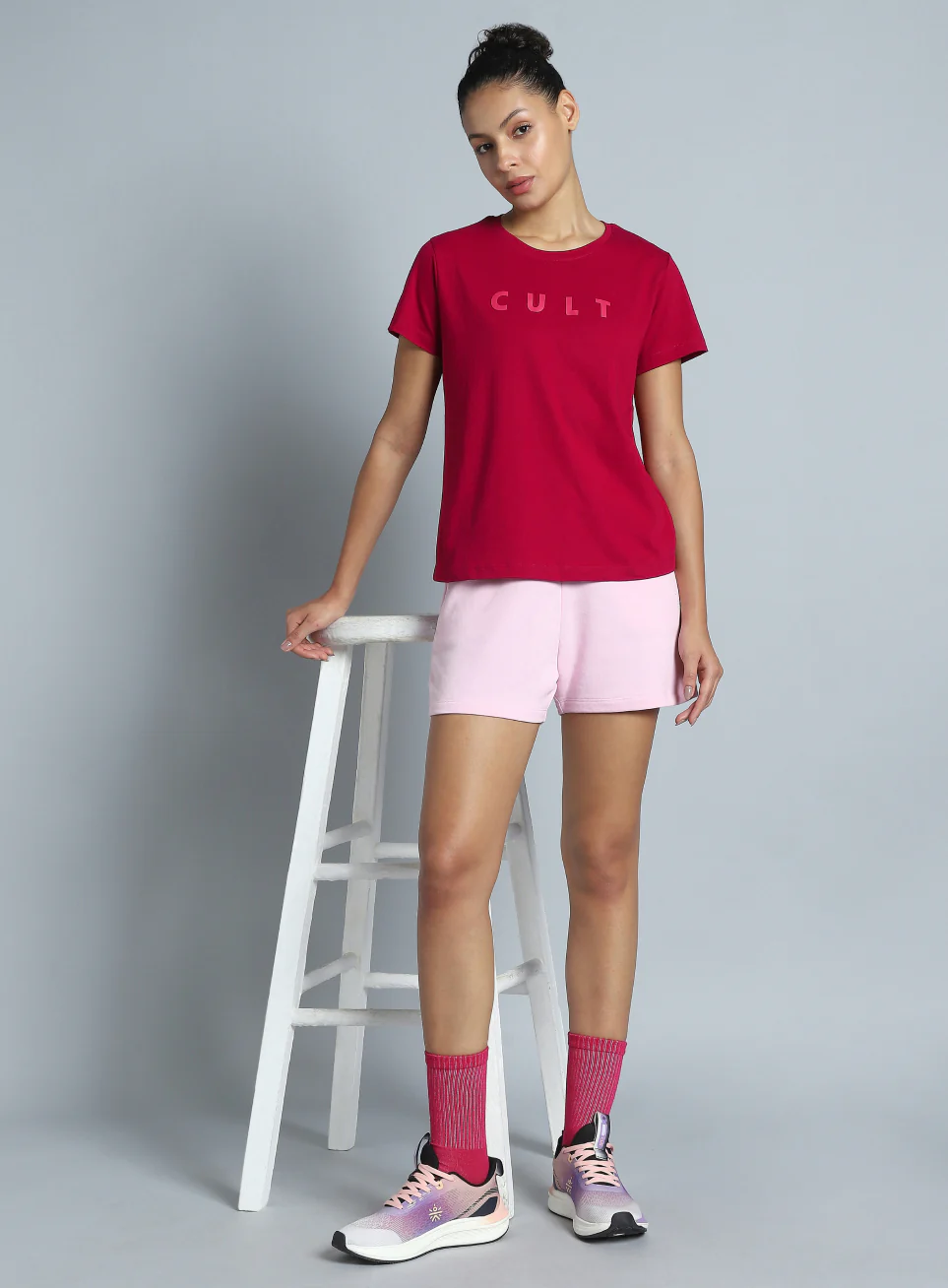 Women's Red Cult Printed T-shirt - Image 2