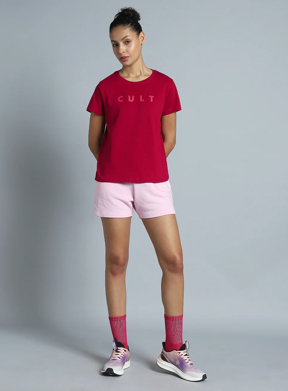 Women's Red Cult Printed T-shirt - Image 3