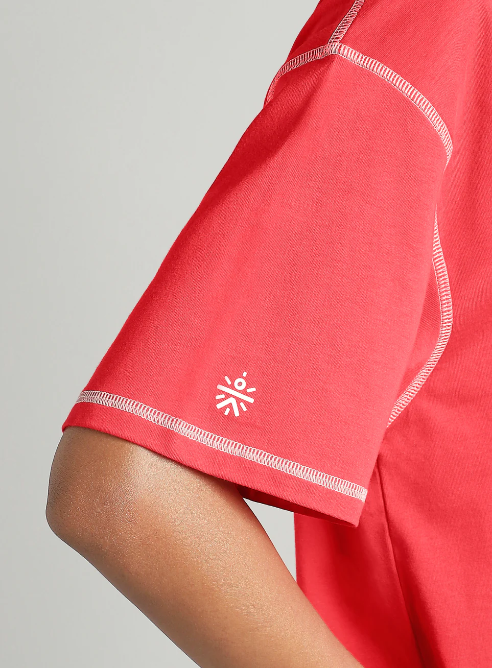 Women's Red Game On Cult Oversized Fit T-shirt - Image 8