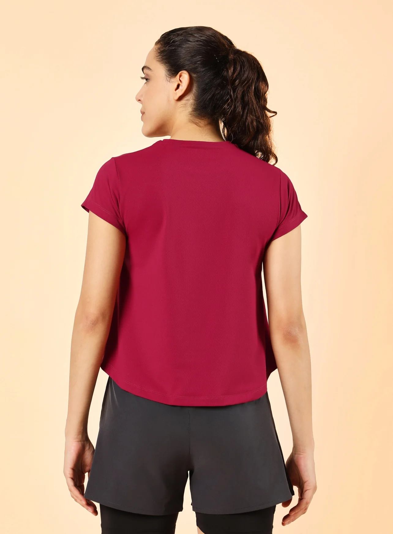 Women's Red High Energy Training Top - Image 6