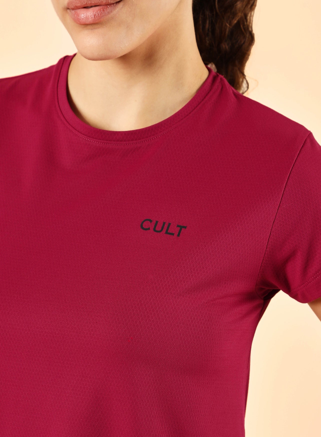 Women's Red High Energy Training Top - Image 7