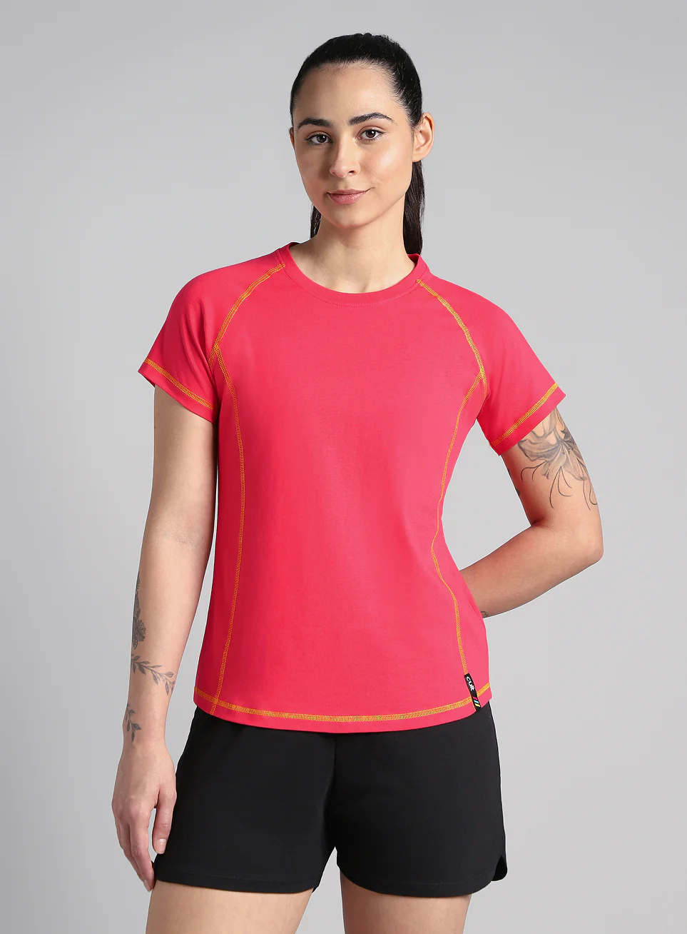 Women's Red Power Line T-shirt - Image 4