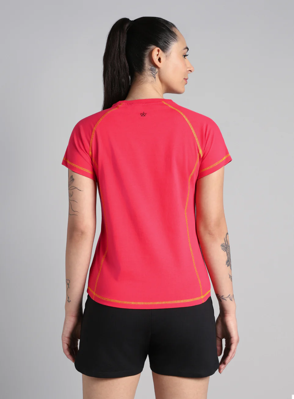 Women's Red Power Line T-shirt - Image 6