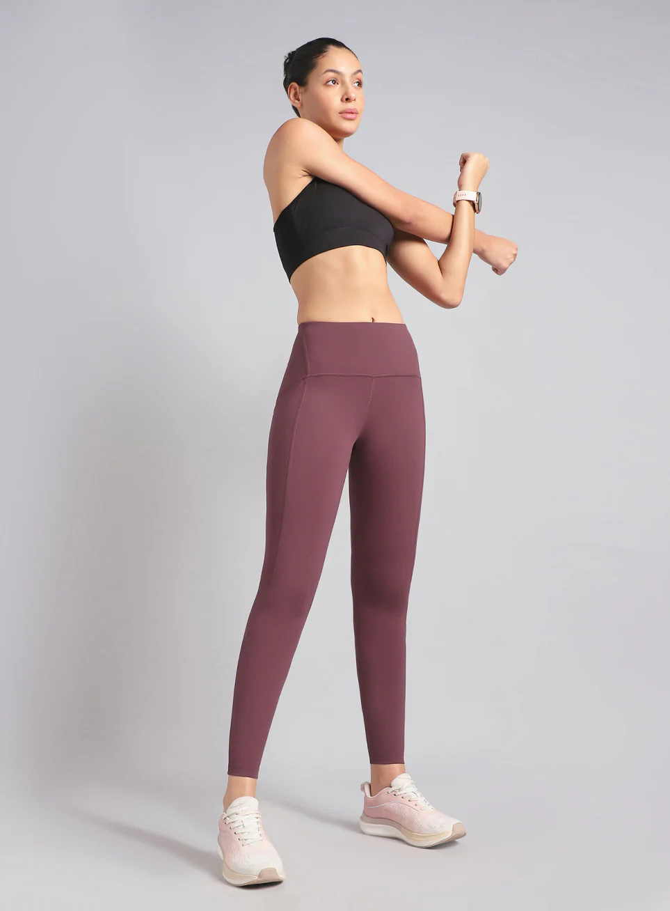 Women's Red Training Shape Shifter COMFlex Tights - Image 2