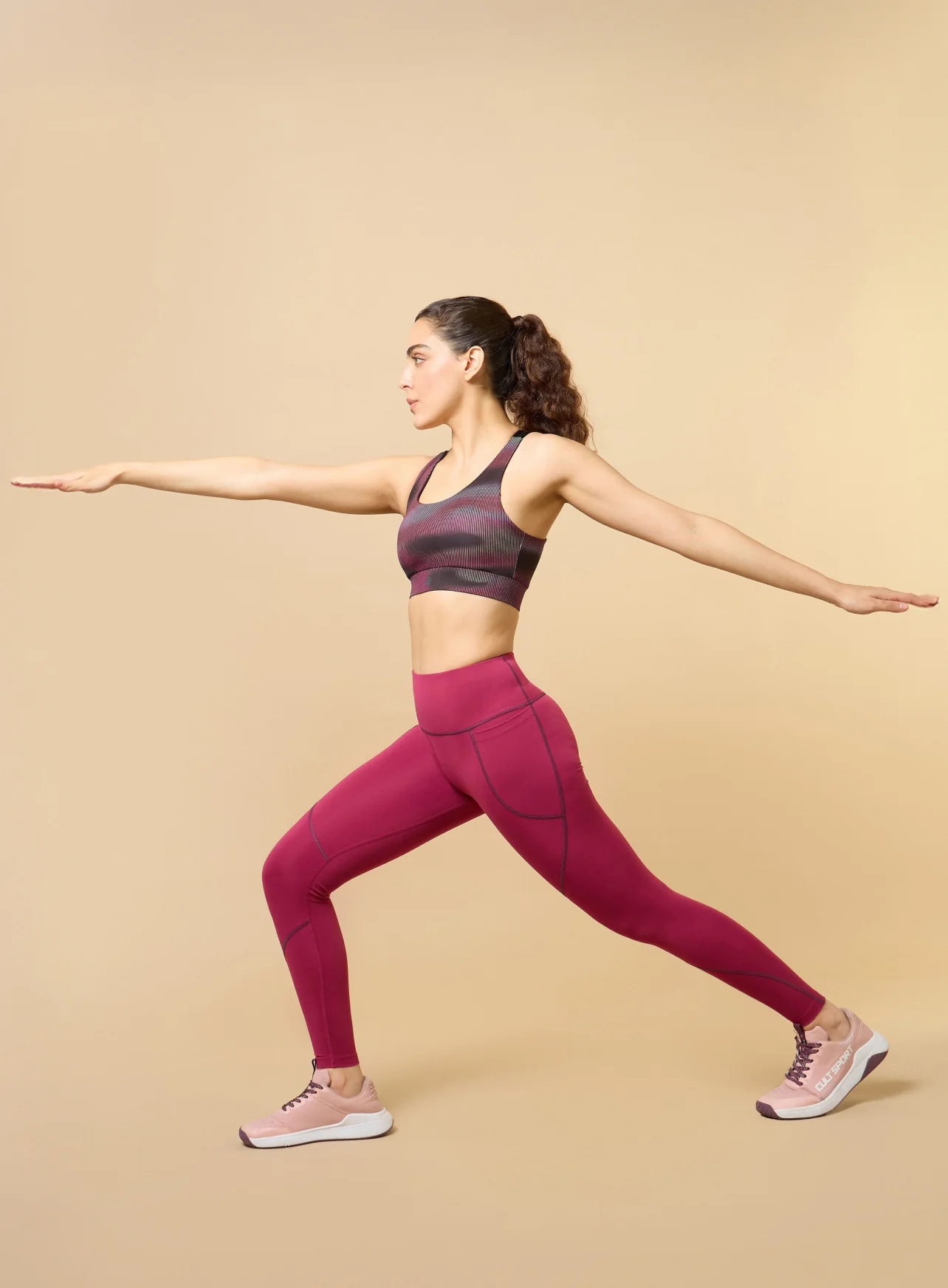Women's Red True Performance Sculpted COMFlex Tights - Image 2