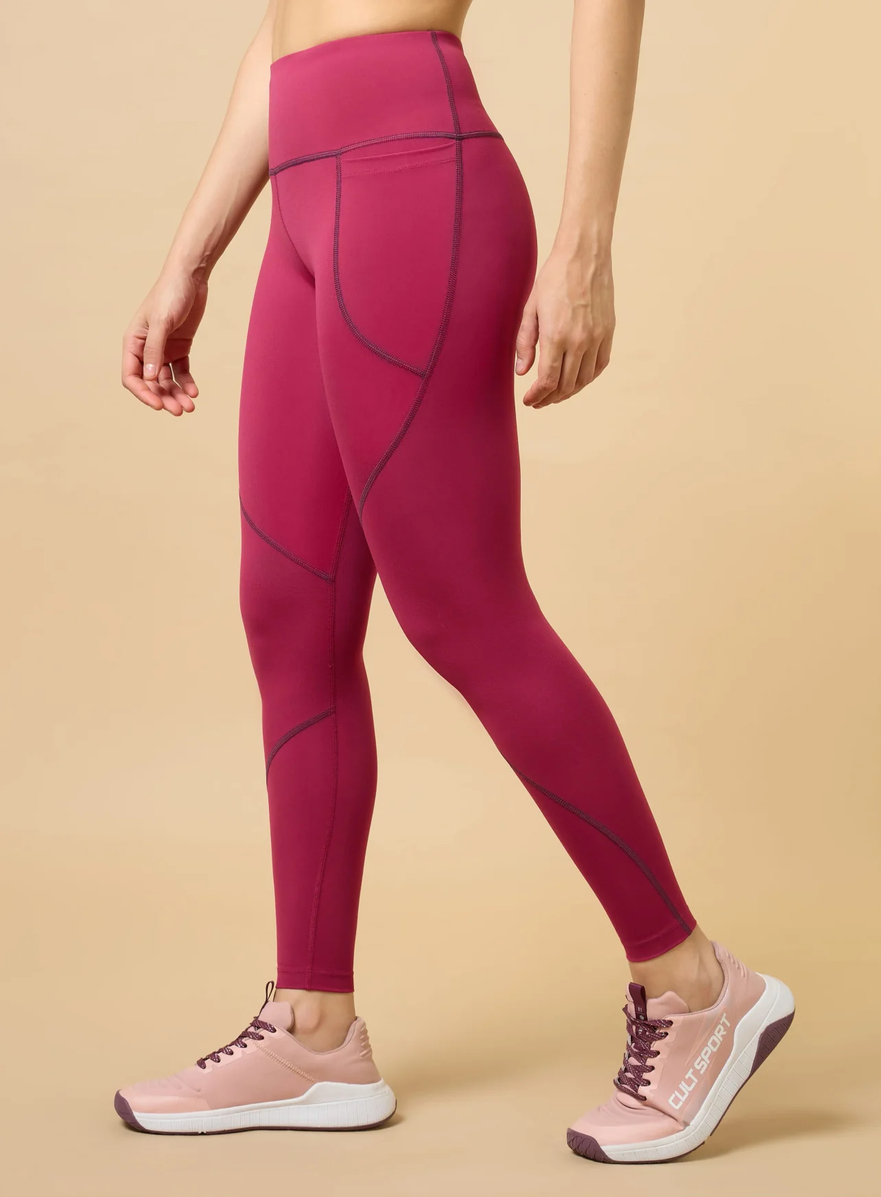 Women's Red True Performance Sculpted COMFlex Tights - Image 5
