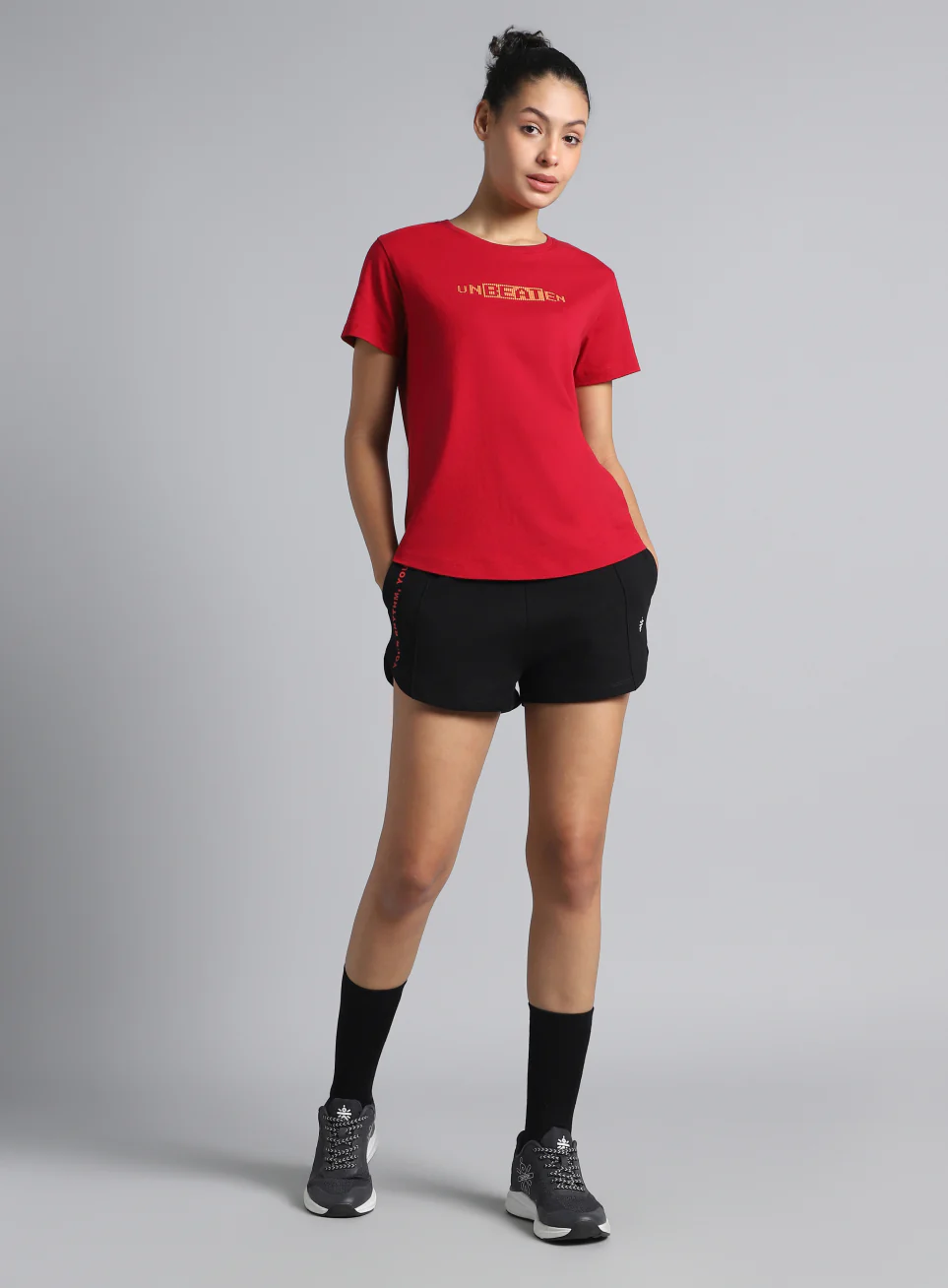 Women's Red Unbeaten Graphic T-shirt - Image 3