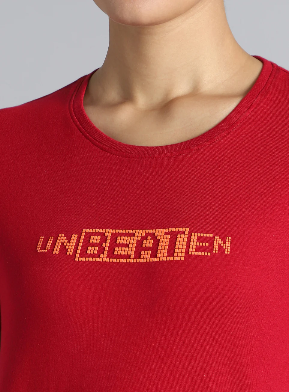 Women's Red Unbeaten Graphic T-shirt - Image 7