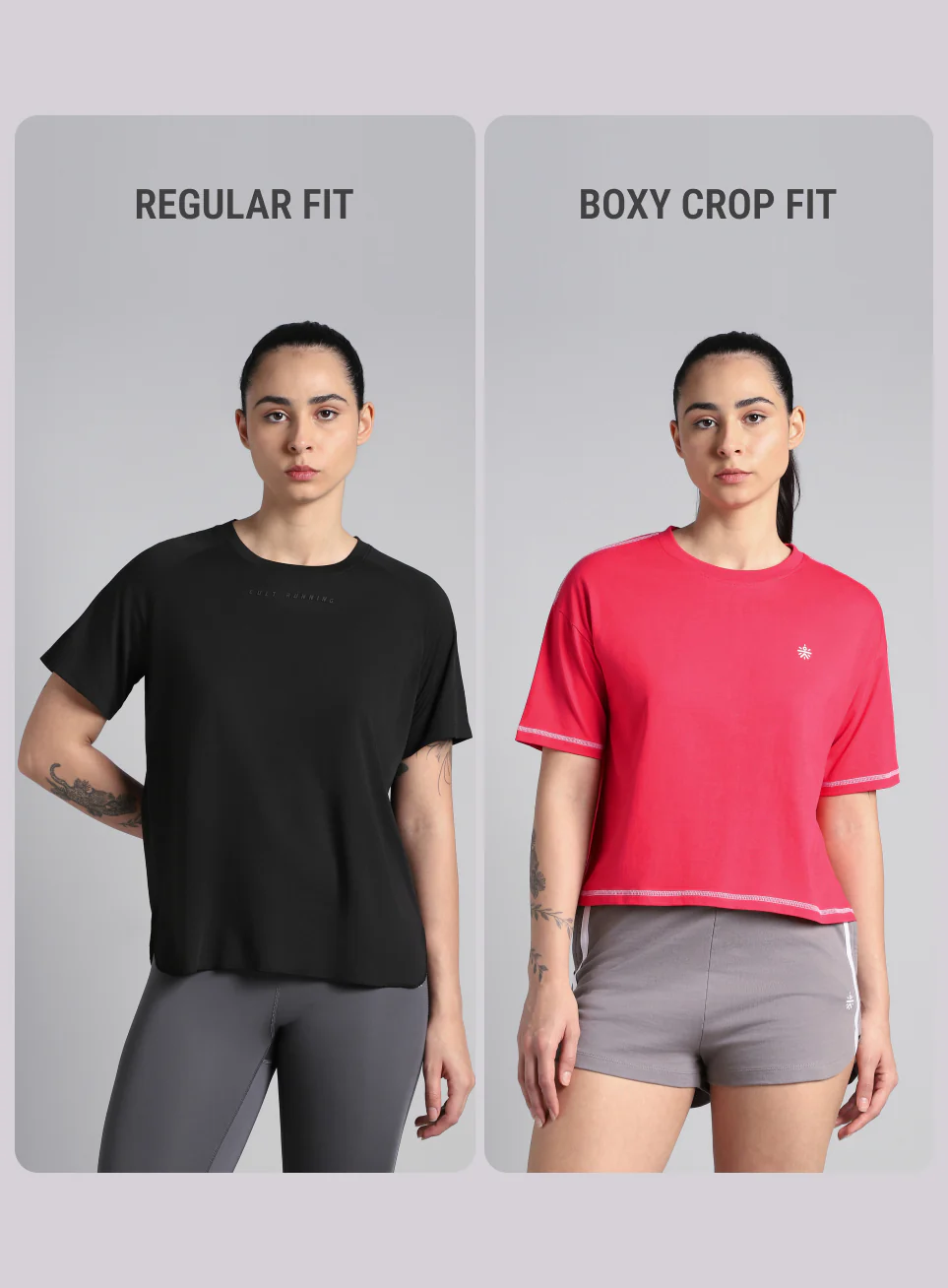 Women's Red Unity Boxy Crop Fit Top - Image 8