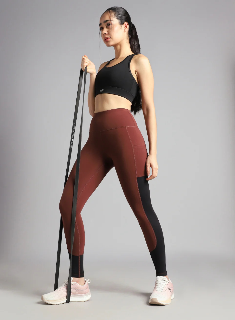 Women's Rust Dance Off Colourblock COMFLex Tights - Image 3