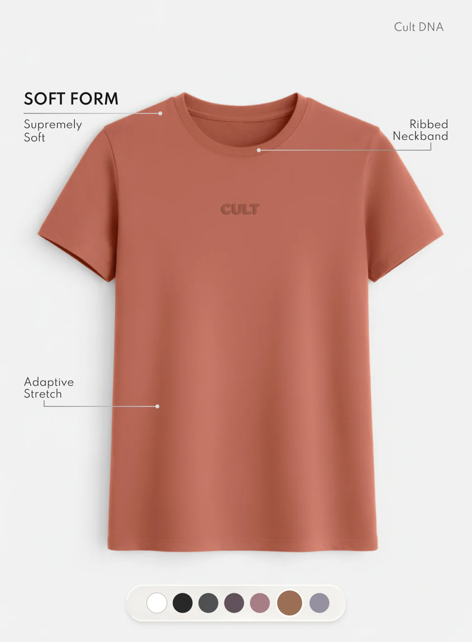 Women's Rust Soft Form Classic T-shirt - Image 4