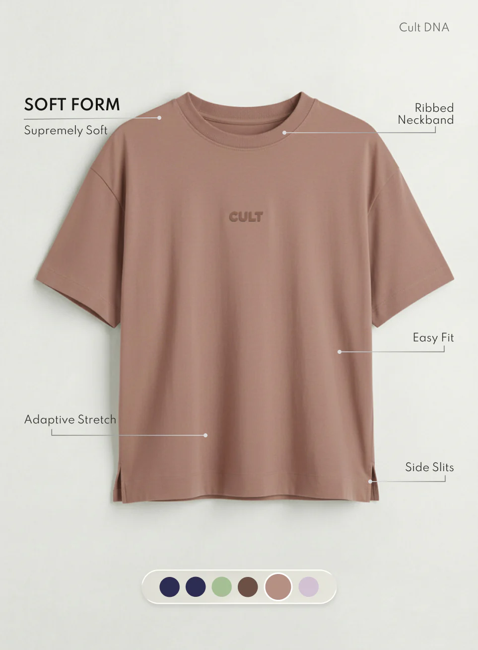 Women's Rust Soft Form Easy Fit Everyday T-shirt - Image 4