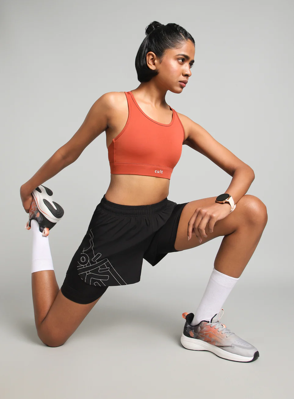 Women's Rust Training Criss Cross High Support Bra - Image 2
