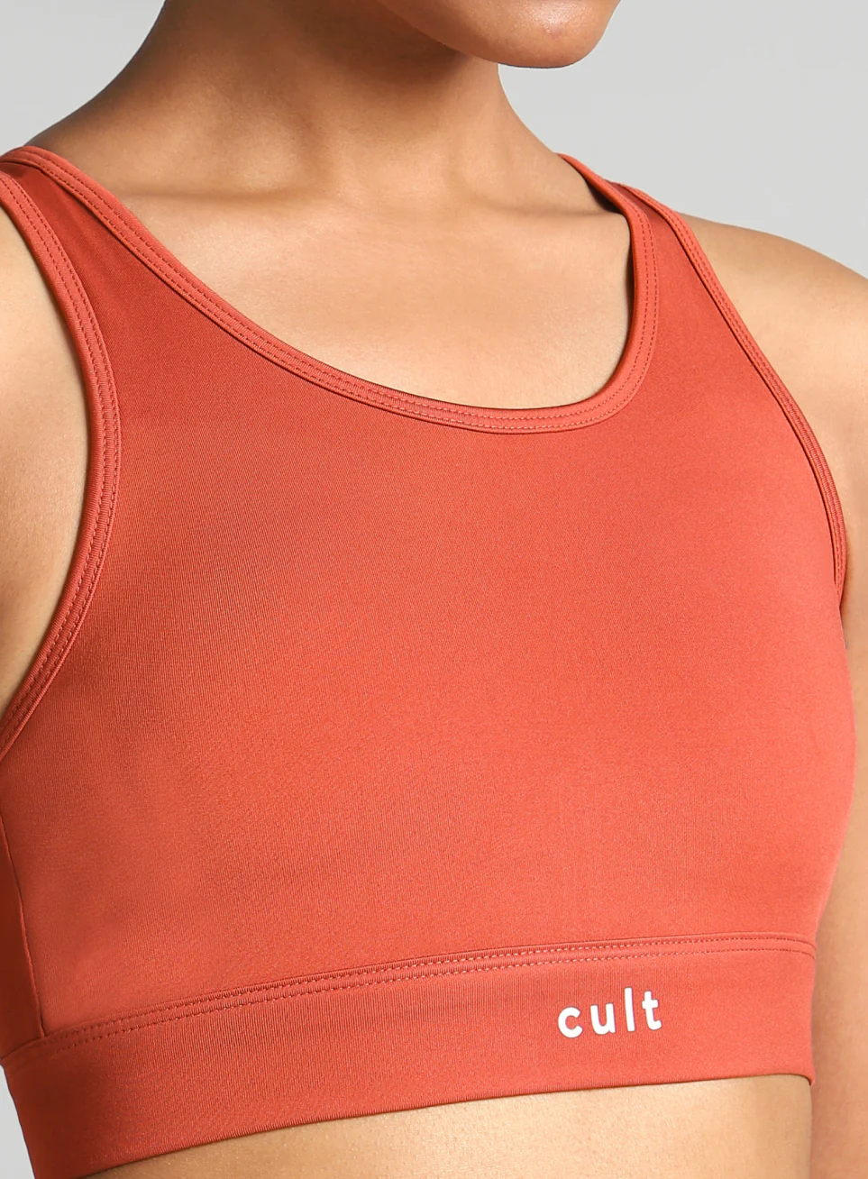 Women's Rust Training Criss Cross High Support Bra - Image 7