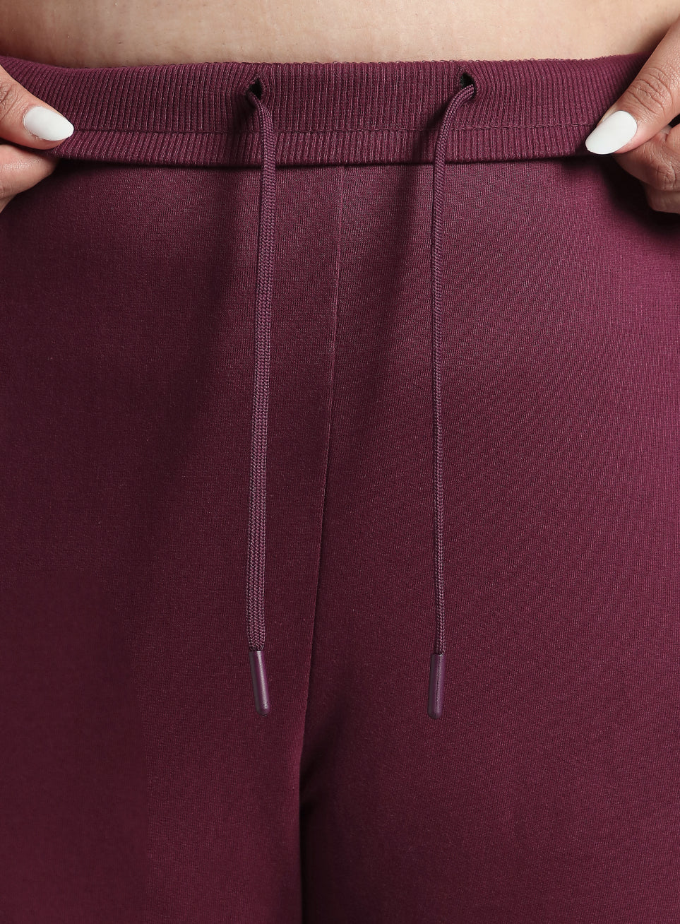 Women's Sky Maroon Cotton Plus Size Everyday Joggers - Image 8