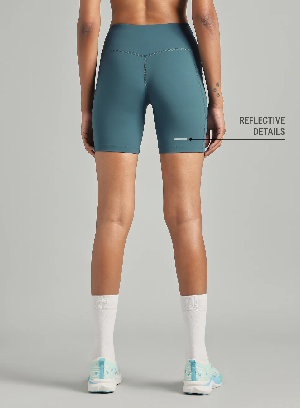 Women's Teal COMFlex Cycling Shorts - Image 6